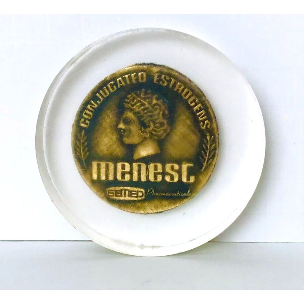 Rare Estrogens Equilin Hormone Menest Pharmaceuticals Medicine Promo Paperweight